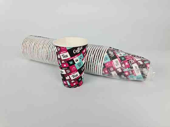 Стакан паперовий 340 мл Юніта кольоровий (50 шт) Харків