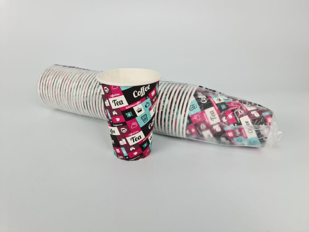 Стакан паперовий 340 мл Юніта кольоровий (50 шт) Харків - фото 2