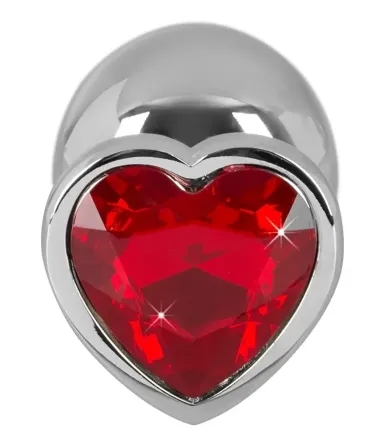 Металлическая пробка ДИАМАНТ СЕРДЦЕ (средняя) Sex Aura Киев