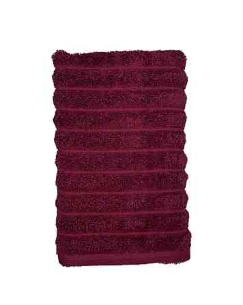 Рушник однотонний Ideal Textile Хвилі 40х60 см 450 г/м2 (56861075) Бордовий Чернівці