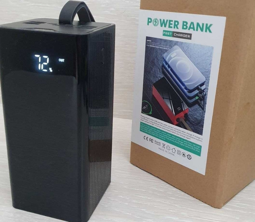 Мощный павербанк 50000mAh с кабелями и  фонариком. Быстрая зарядка. Киев - изображение 7