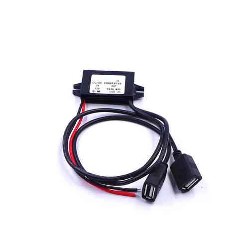 Перетворювач напруги 12В-5В 3А 2xUSB, прихована проводка авто Київ