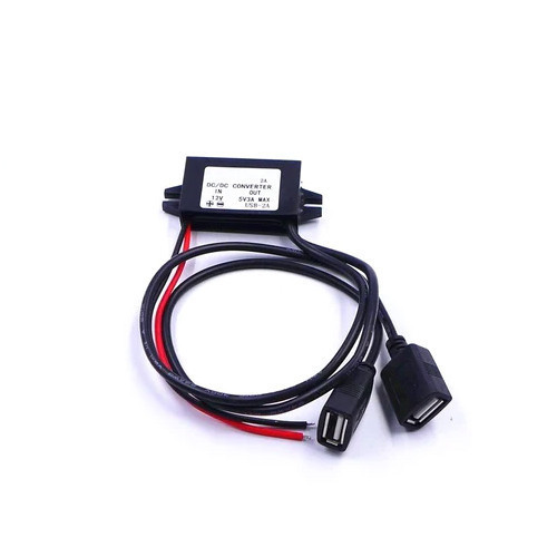 Преобразователь напряжения 12В-5В 3А 2xUSB, скрытая проводка авто Киев - изображение 1