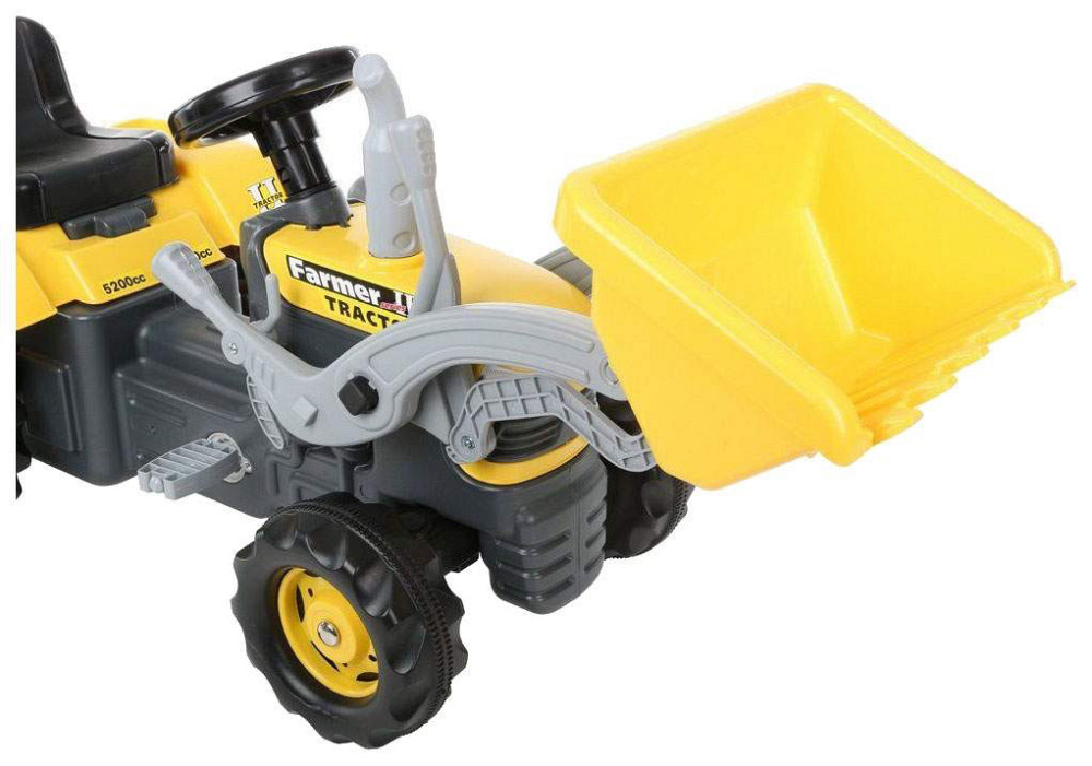 Дитячий педальний трактор екскаватор з ківшем DOLU 8051 на педалях для дітей Київ - фото 4