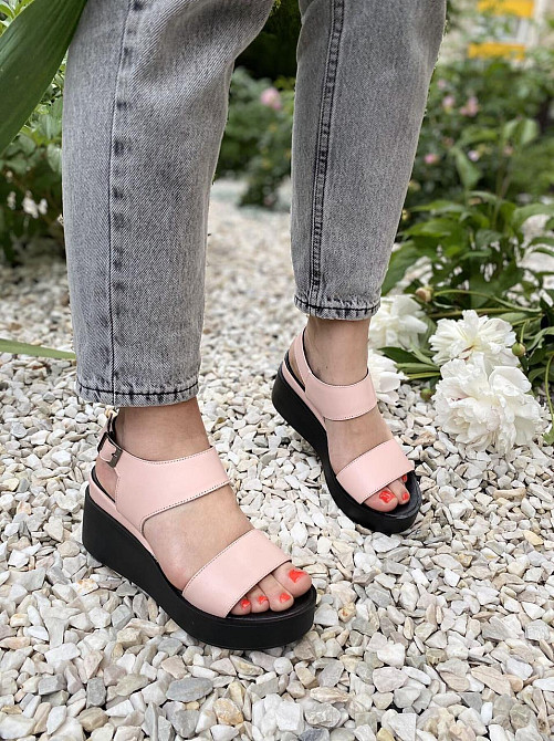 ARLEN Босоніжки жіночі ARLEN Бос-01 пудра (літо, шкіра натуральна) (3791) Коломия - фото 6