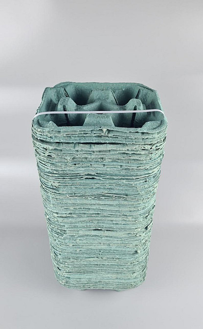 Бумажный холдер для 4-х (четырех )  стаканов зеленый (держатель) (100 шт) Харьков - изображение 4