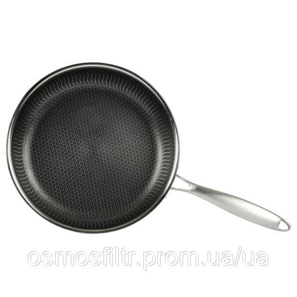 Сковорода Axentia Briliant 24 см с сотовым керамическим покрытием нерж сталь (135989) Киев - изображение 6