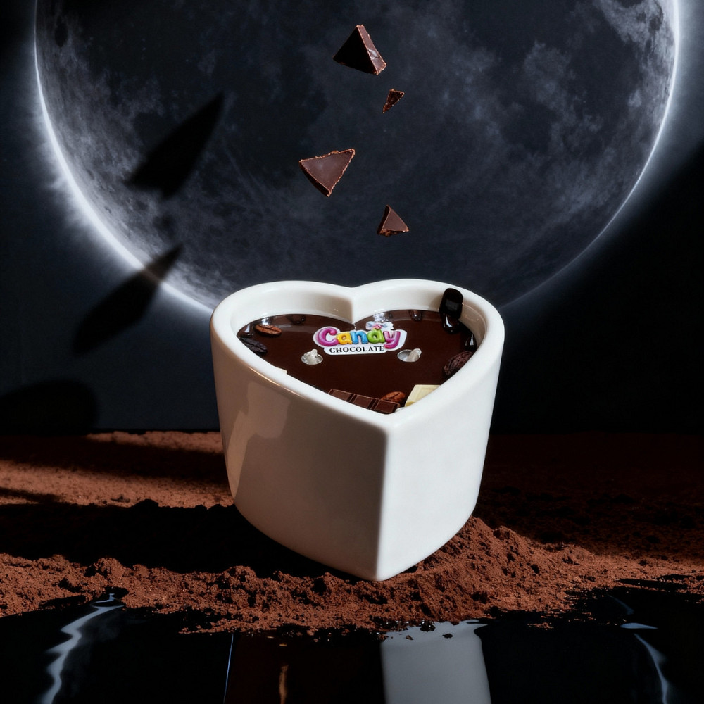 Масажна свічка з ароматом шоколаду Candy Chocolate у формі серця, 70 мл Sex Aura Київ - фото 9