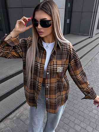 Жіноча сорочка в клітинку ( з накатом) Одеса