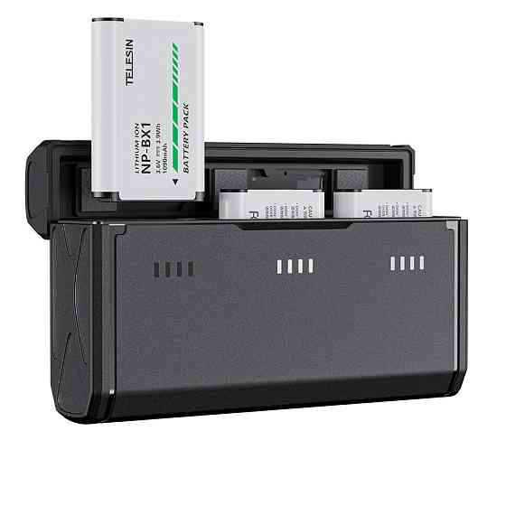 Зарядка Sony NP-BX1 на три слоти Telesin CMR-002 Київ