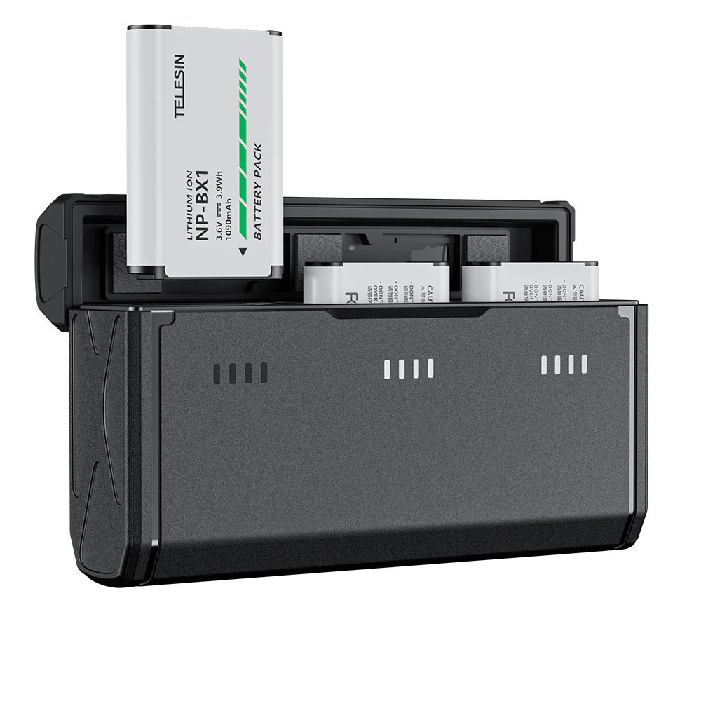 Зарядка Sony NP-BX1 на три слоти Telesin CMR-002 Київ - фото 3