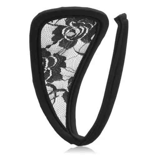 Труси без бокових лямок мереживні one size чорний Київ