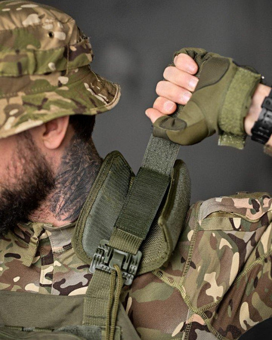 Плитоноска SINGLE SWORD олива 4 точки швидкого скидання Одеса - фото 5