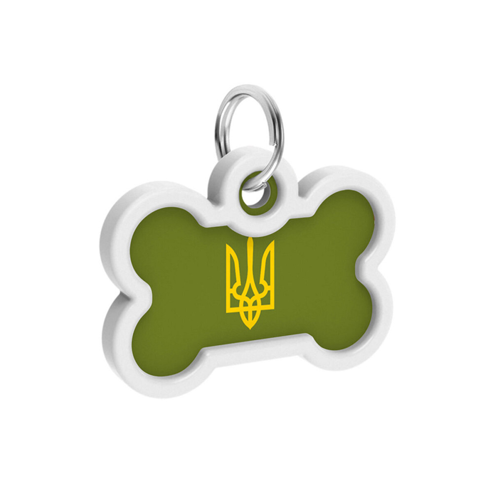 Адресник для собак и кошек металлический WAUDOG Smart ID с QR паспортом, рисунок 