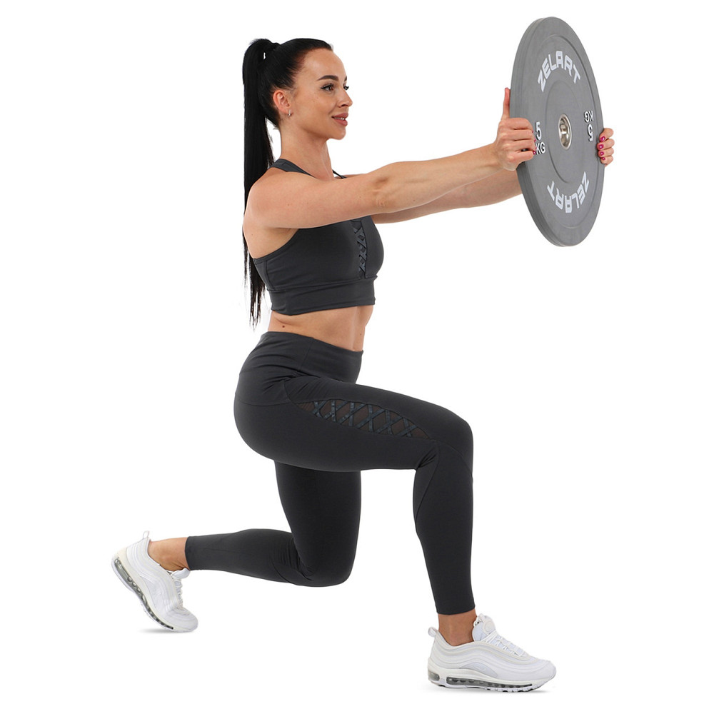 Блин (диск) бамперный для кроссфита резиновый 5 кг d-52мм Zelart-7797-5 Киев - изображение 6