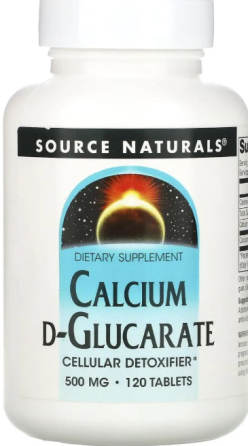 Кальцій Д-глюкарат Source Naturals Calcium D-Glucarate 500 мг 120 таб Київ
