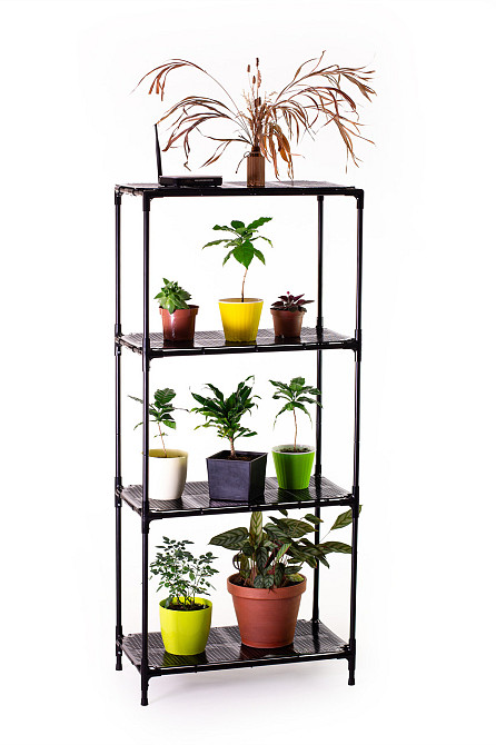 Підставка для квітів Lima 60. Триповерховий (трьохярусний) металевий підлоговий стелаж для кімнатних Борисполь - изображение 1