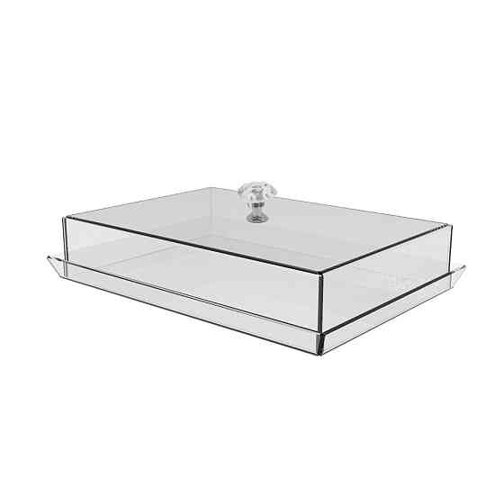 Тарелка для сыра без ножки EKOSTAR из акрила 276х196х50 Киев