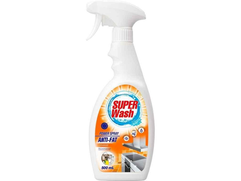 Средство для удаления жира 500мл триггер Анти-Жир Orange ТМ SUPER Wash Solmir Киев - изображение 1