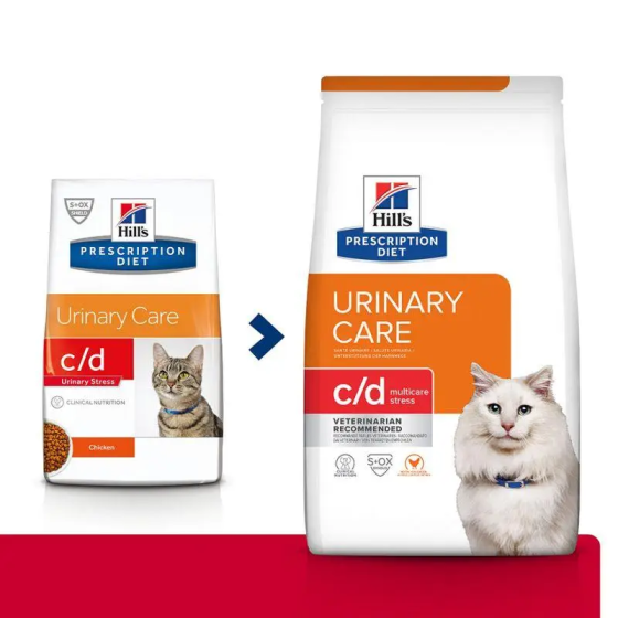 Hills PD Feline c/d Urinary Stress Chicken (Хиллс ПД Филайн ц/д Уринаре Стрес) для котов при цистите (ИЦК) Запорожье