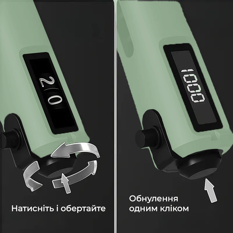 Еспандер кистьовий з лічильником PowerPlay PP-4403 з регульованим навантаженням 10-100 кг. Зелений Каменское - изображение 9