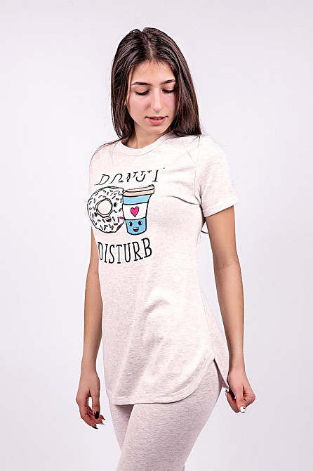 Домашній жіночий комплект (піжама), молочна Україна топ Крохатушка одяг Київ - фото 2