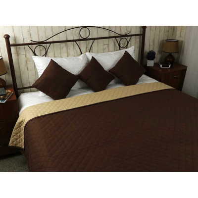 Покривало Руно Chocolate Ромб 150x212 см (360.52У_Chocolate ромб) Вінниця - фото 1
