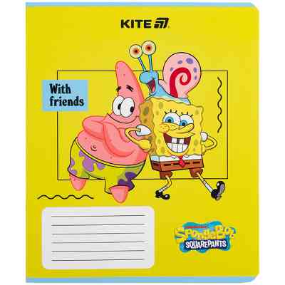 Тетрадь Kite SpongeBob SquarePants, 12 листов, клетка (SB25-232) Винница