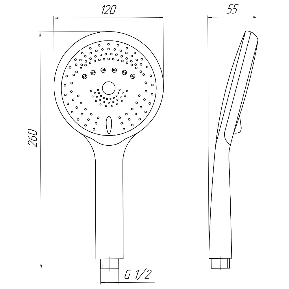 Душова лійка Topaz NF-2207-00-WHITE Луцьк - фото 6
