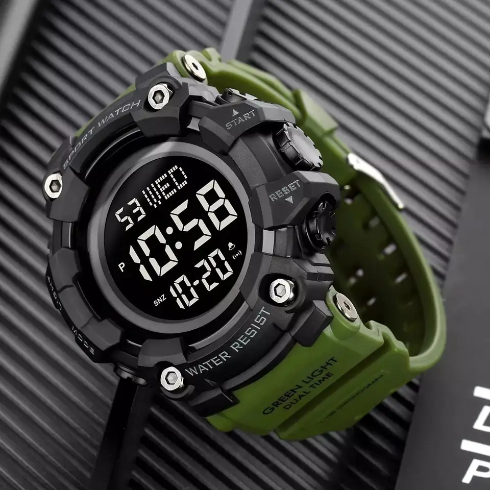 Тактичний чоловічий годинник Skmei 1968 Зелений Вінниця - фото 3