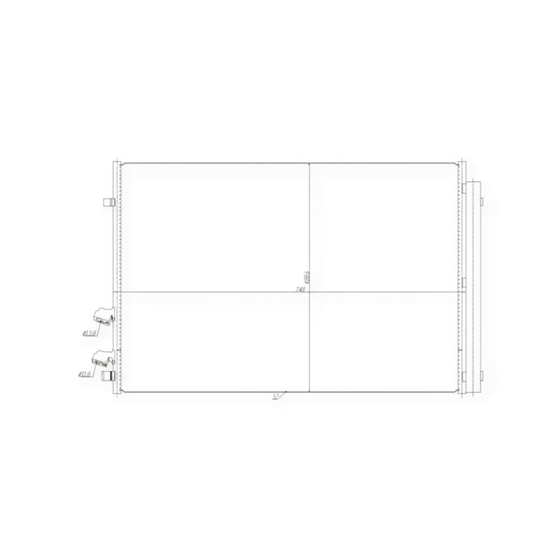 Радиатор кондиционера автомобиль Фольцваген Crafter 2.0D 16- Мукачево - изображение 1