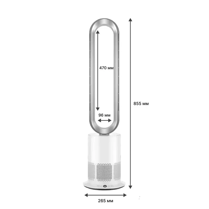 Воздухоочиститель 3-в-1 Locco PRO с безлопастным вентилятором и обогревателем Днепр - изображение 7