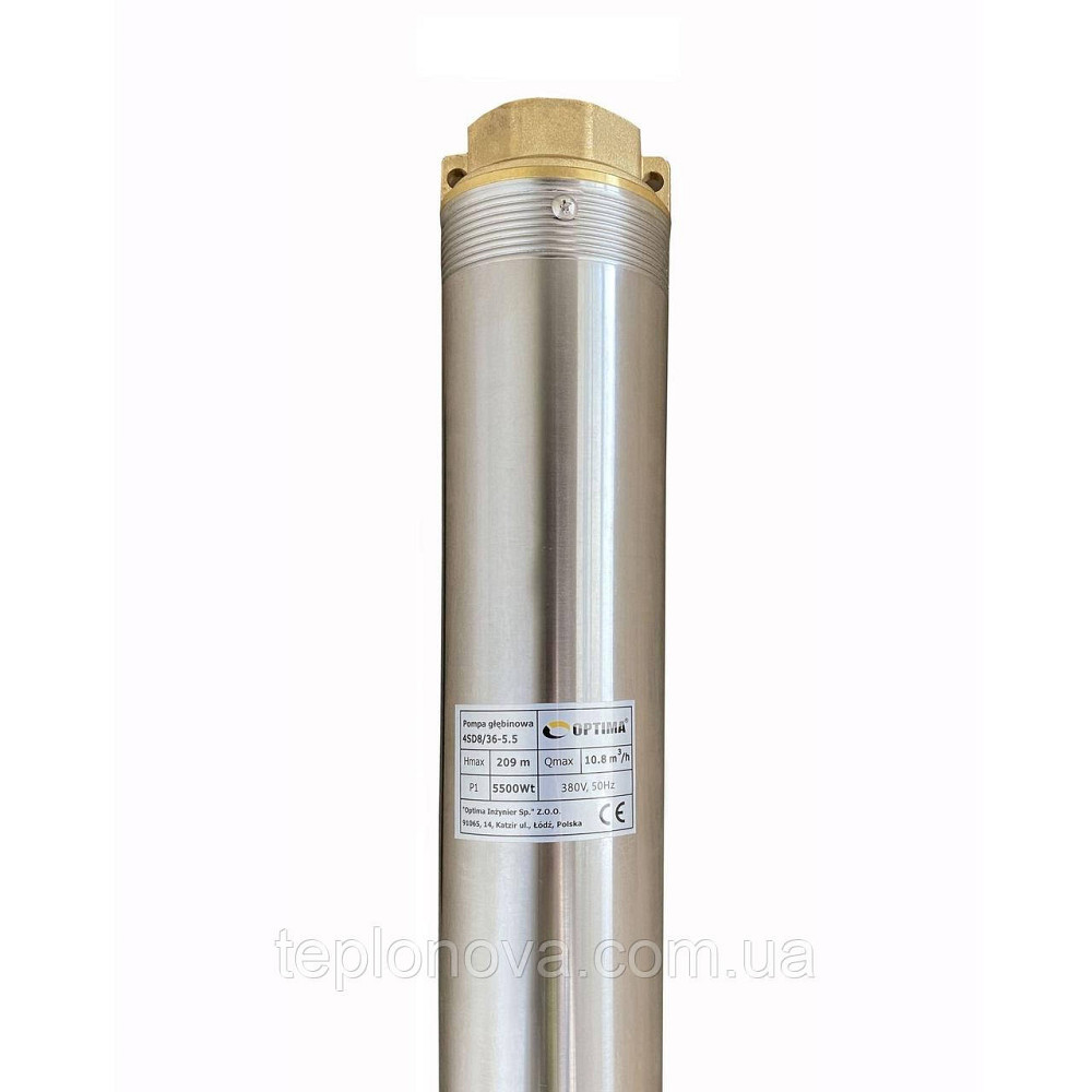 Насос скважинный с повышенной уст-тью к песку  OPTIMA  4SD 8/36 5,5 кВт 209м 3-х фазный Черновцы - изображение 3