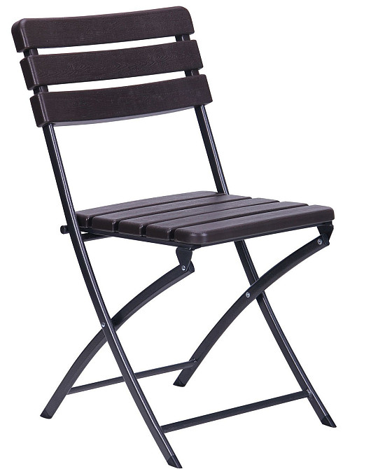 Садовий стілець складний Daym Wooden Коричневий Київ - фото 1