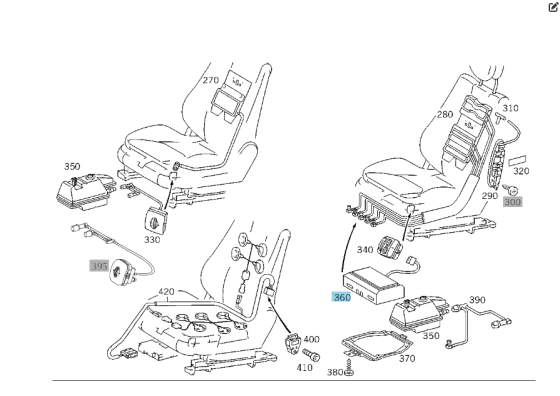 Mercedes-Benz  A2208000278 Блок клапанів для мультиконтурного сидіння S-class short W220 S-class long V220 Одеса