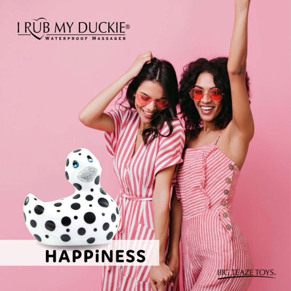 Уточка вибратор I Rub My Duckie белая в черный горох Sex Aura Киев - изображение 8