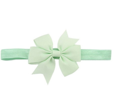 Детская ментоловая повязка с бантиком - на резинке, окружность от 30см до 48см, бант 9см Киев - изображение 1