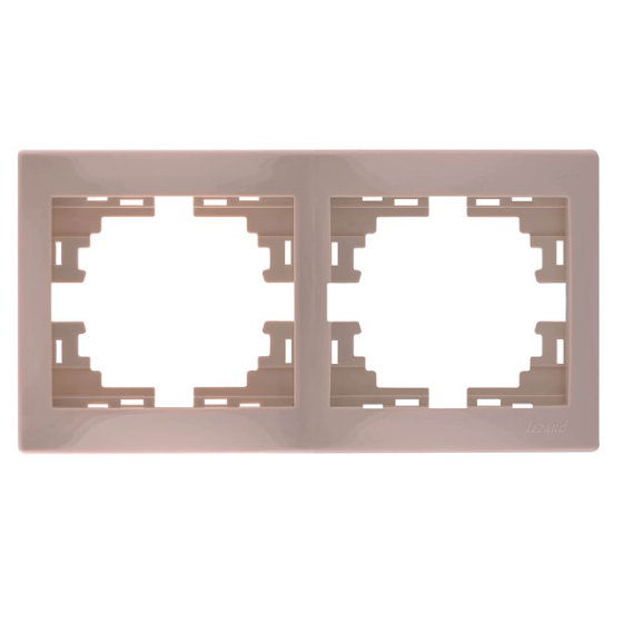 MIRA крем Рамка горизонтальна 2-а без вставки Лезард Житомир