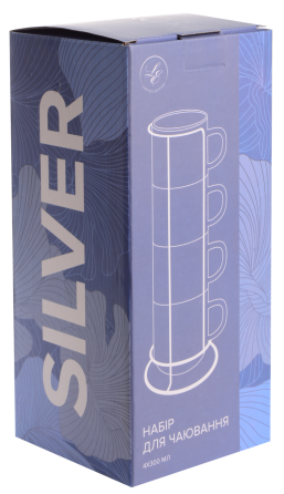 Набор чашек на подставке Limited Edition Silver (7019858) Киев