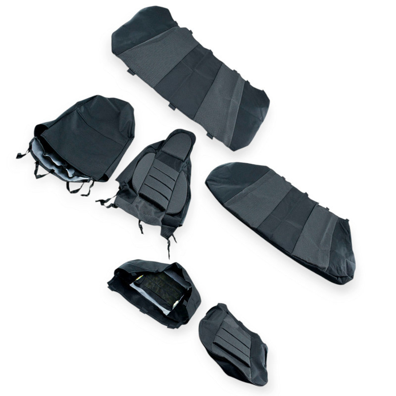 Чохли заз славута, таврія нова "пілот lux" сірі комбіновані Koston салону Мукачево - фото 1