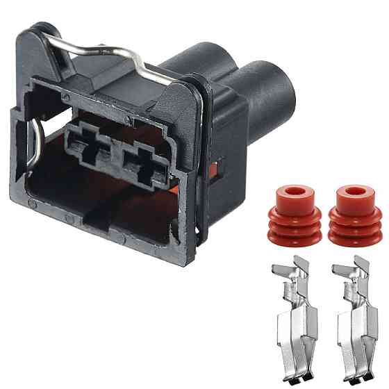 Разъем коннектор 2-кон., Вентилятор, металл, VAG Германия, Франция, Германия универс., Audi, Bugatti, Porsche, Seat, Skoda, VW Киев