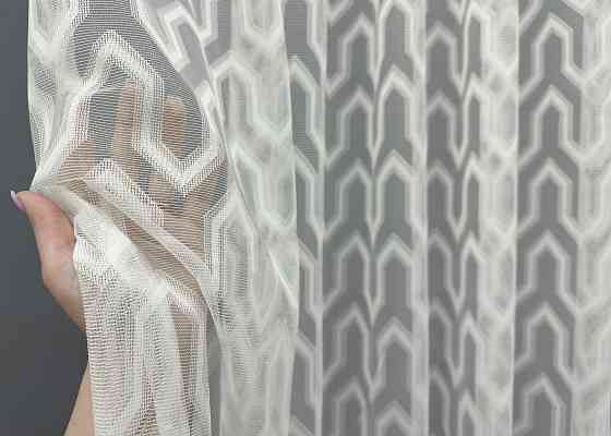 Тюль VR-Textil 2001т Жаккард Молочный 400х270 см (42-1042) Киев