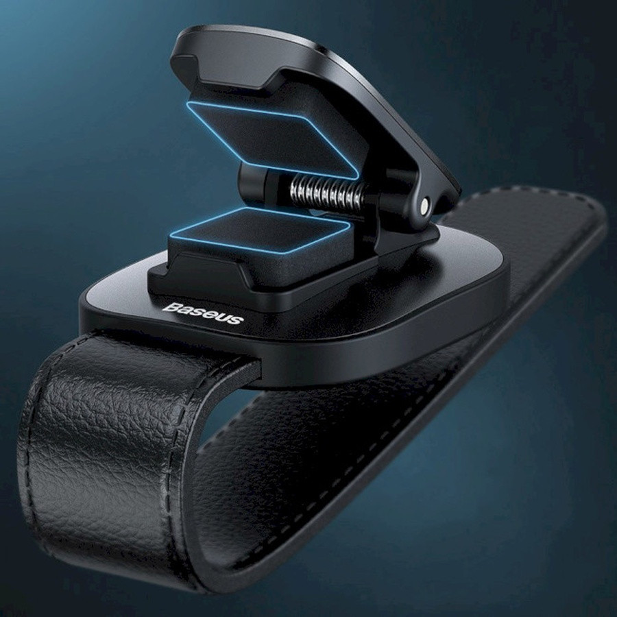 Автомобильный держатель для очков Baseus Platinum Vehicle eyewear clip（clamping type）Black Киев - изображение 4