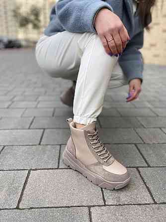 Dino Vittorio Черевики жіночі Dino Vittorio 52-139128-188 капучіно (зима, шкіра+замша натуральн Коломыя