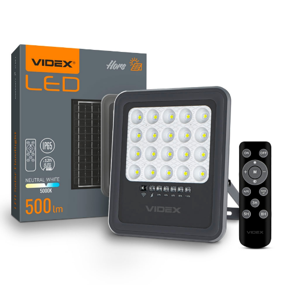 LED Прожектор 20W 5000К 500Lm 3,2V автономний VLE-FSO3-205 Videx Житомир