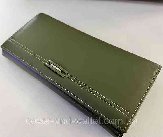 Женский классический кошелек зеленого цвета на магнитной застежке TAILIAN T8603 Киев