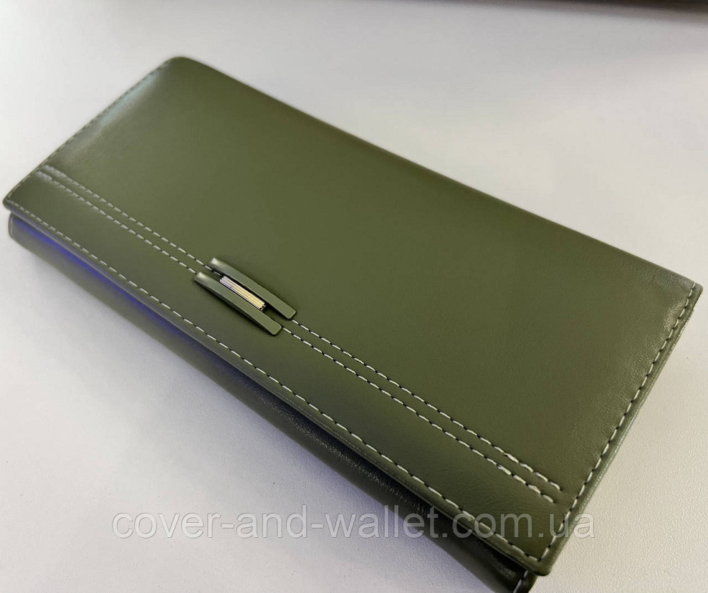 Женский классический кошелек зеленого цвета на магнитной застежке TAILIAN T8603 Киев - изображение 6