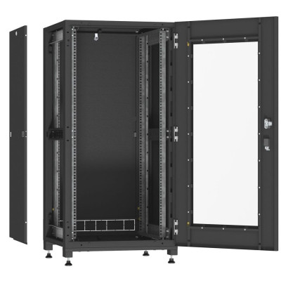 Шкаф напольный Ipcom 24U 19" 600x1000 (С-24U-06х10-ДС-ПГ-9005) Винница - изображение 3