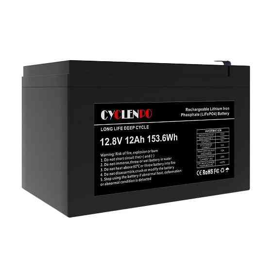 Акумуляторна батарея літій-залізо-фосфатна 12.8В 12Аг Cyclen 12.8V 12AH LiFePo4 (44-00076) Київ