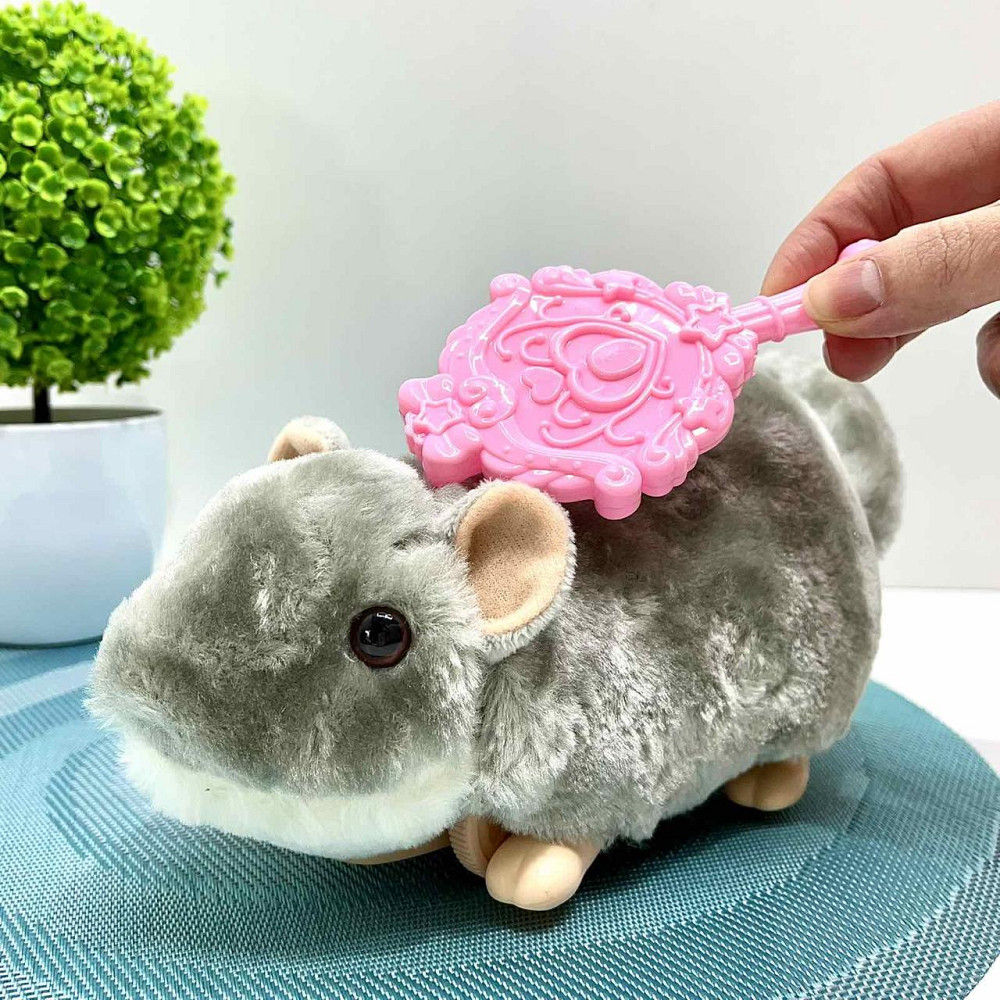 М'яка іграшка Шиншилла на радіокеруванні інтерактивна їздить 21см Сіра (8858-8068) Чернігів - фото 8